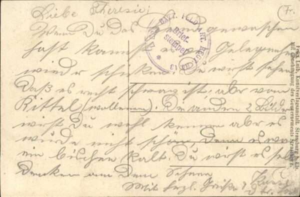 Vexaincourt Feldpost – Bild 2