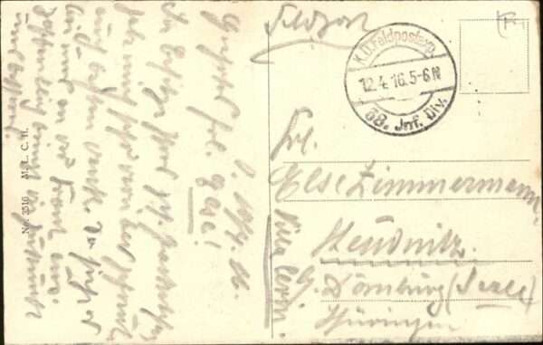 Lassigny Zerschossene Dorfstraße – Bild 2