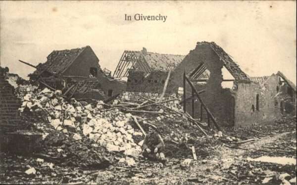 Givenchy-en-Gohelle nach Bombardement