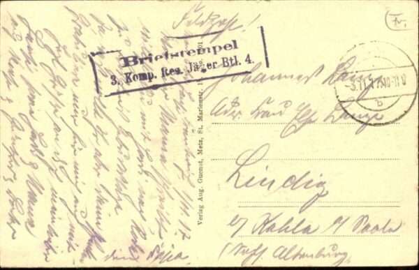 Thiaucourt-Regnieville Feldpost – Bild 2
