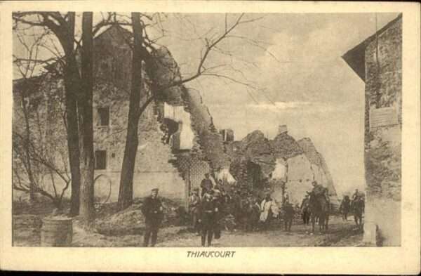 Thiaucourt-Regnieville nach Bombardierung