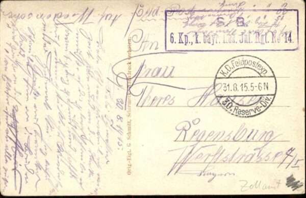 St Blaise Saulxures 67 Alsace Feldpost – Bild 2