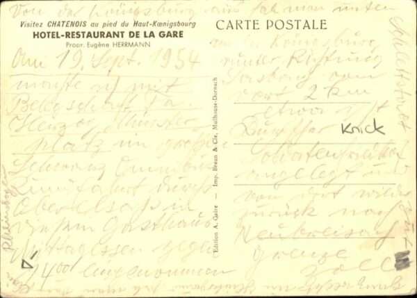 Chatenois Selestat-Erstein Hostellerie de la Gare – Bild 2