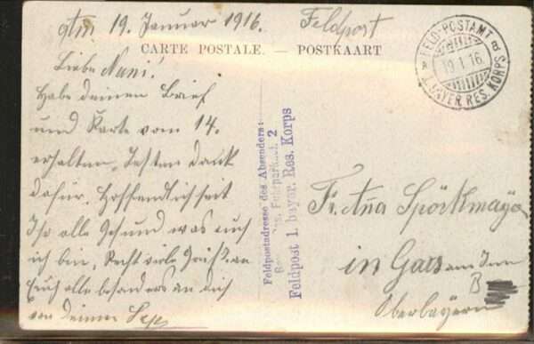 Souchez Sucrerie
Feldpost – Bild 2