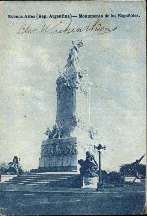 Buenos Aires Monumento de los Espanoles
