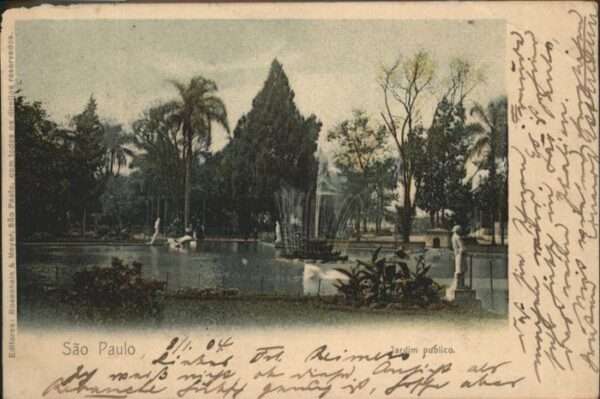 São Paulo Jardim Springbrunnen Schwan