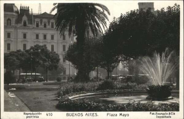 Buenos Aires Plaza Mayo Springbrunnen