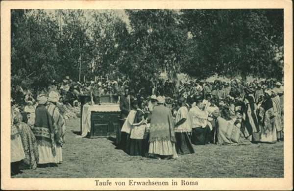 Rom Roma Taufe Erwachsenen