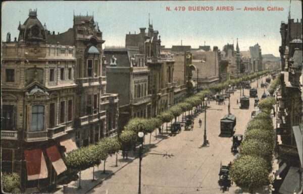 Buenos Aires Avenida Callao Strassenbahn