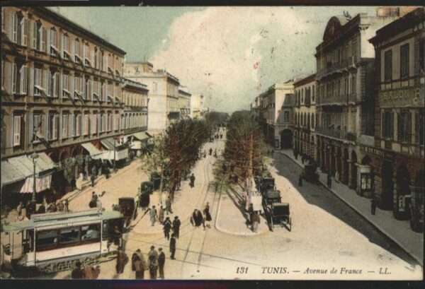 Tunis Avenue France Strassenbahn  Kutsche