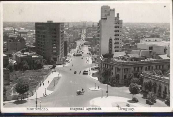 Montevideo Uruguay Diagonal Agraciada Kutsche