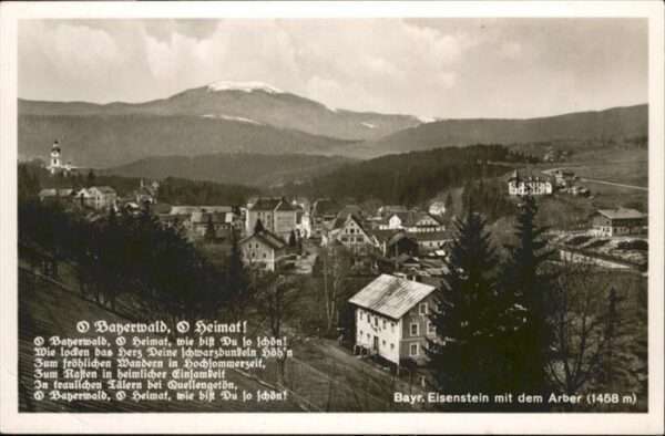 Eisenstein Zelezna Ruda Arber (1458 m) O Bayerwald Heimat Spruc