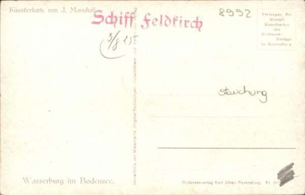Marschall Vinzenz Künstlerkarte J. Marschall – Bild 2