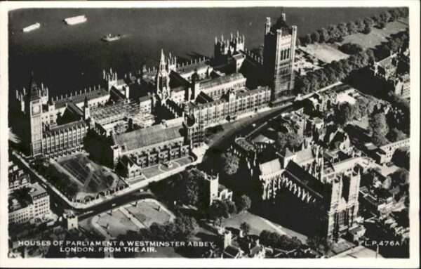 London Fliegeraufnahme Houses Parliament Westm