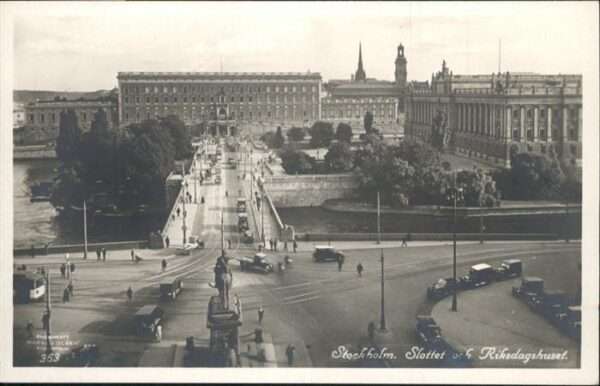 Stockholm Riksdagshuset Brücke