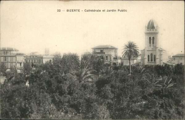 Bizerte Cathedrale Jardin Public