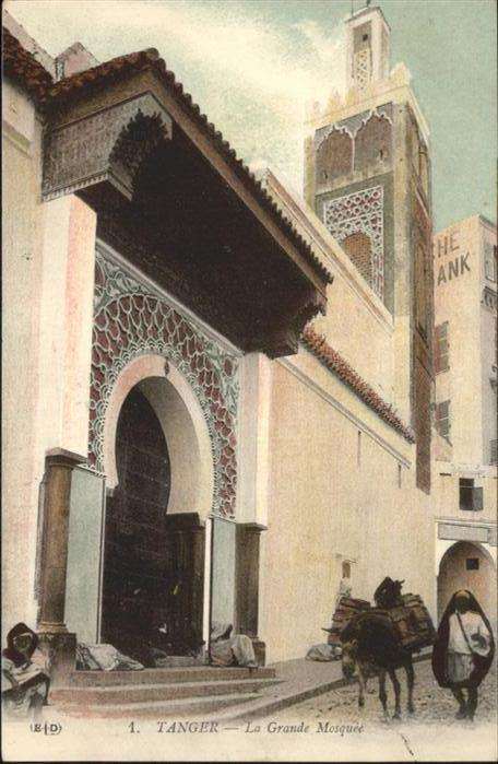 Tanger Tangier Tangiers Grande Mosquee Esel
