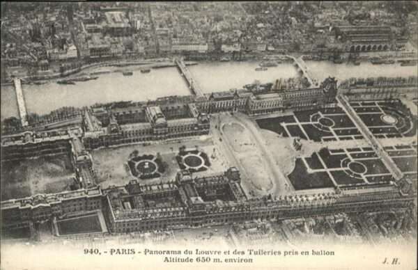 Paris Fliegeraufnahme Brücke