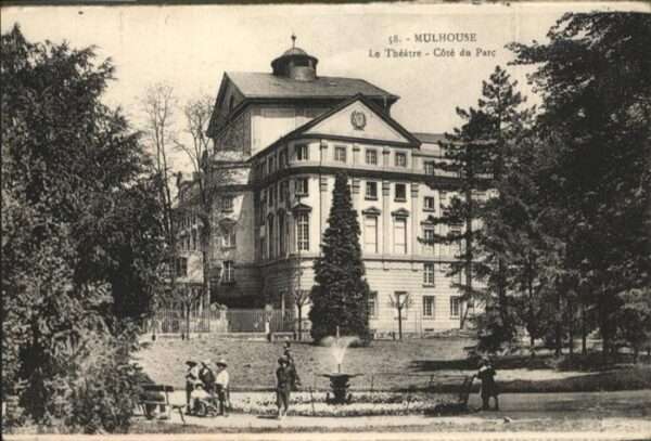 Mulhouse Muehlhausen Theatre Cote du Parc Springbrunnen