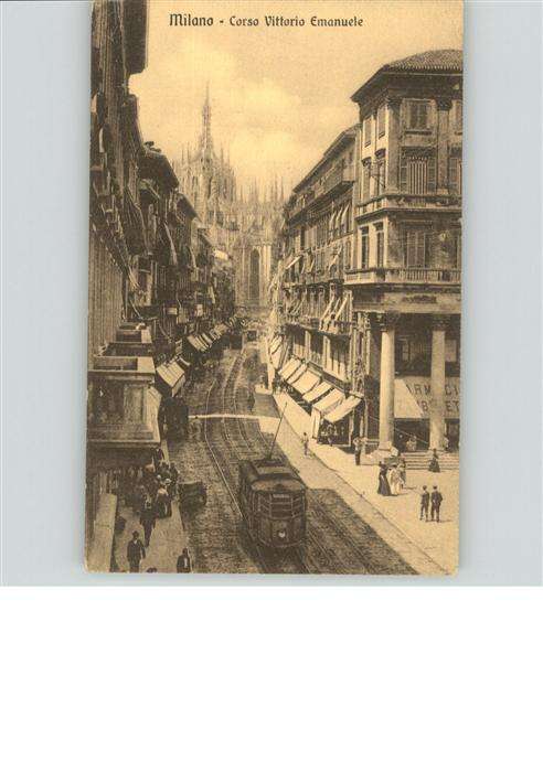 Milano Corsa Vittorio Emanuele Strassenbahn