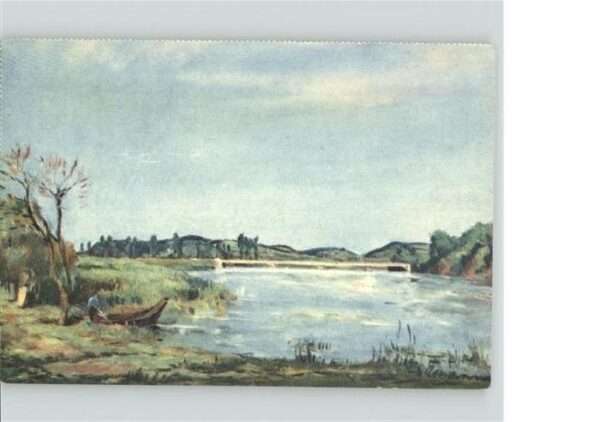Ruedlingen Rheinbrücke Künstler Wilhelm Hummel