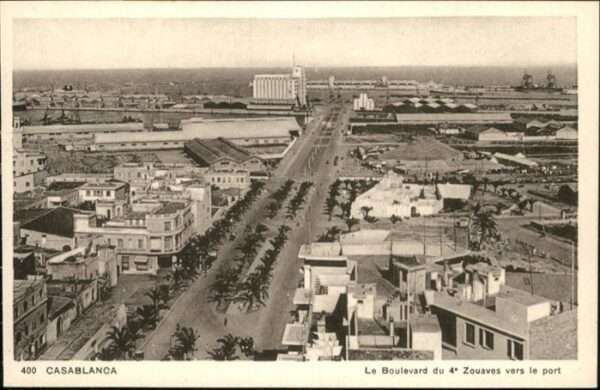 Casablanca Boulevard Zouaves vers le Port