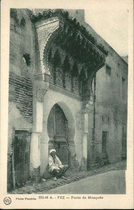 Fes Fez Maroc Porte Mosquee