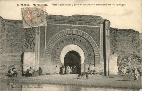 Marrakech Marrakesch Porte Bad Knaou Esel
