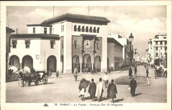Rabat Marokko Poste Avenue El Maghzen Kutsche
