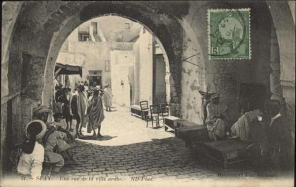 Sfax Tunesie Rue de ta ville arabe