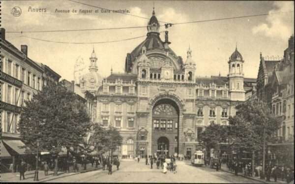 Anvers Antwerpen Avenue Keyser Gare Centrale Strassenbah