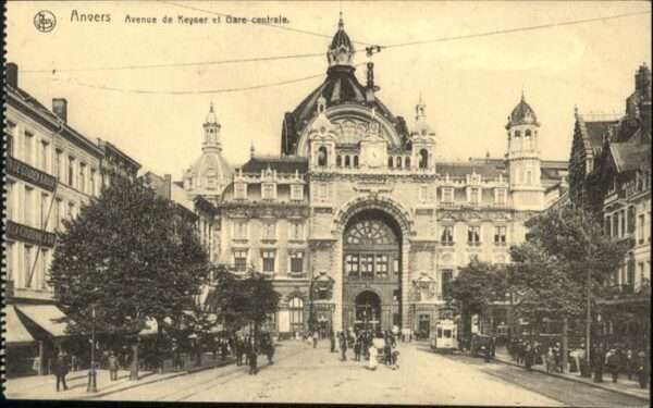 Anvers Antwerpen Avenue Keyser Gare Centrale Strassenbah