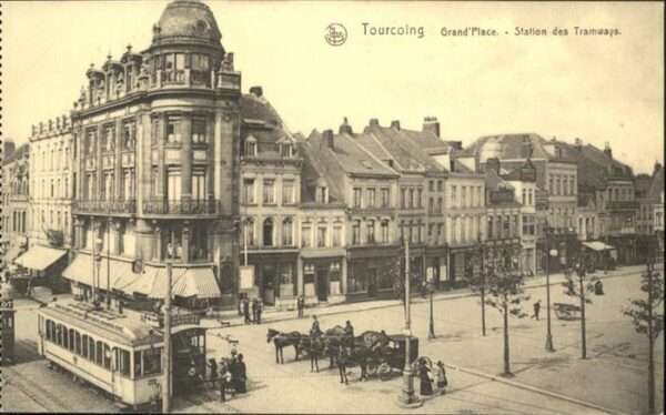 Tourcoing 59 Grand Place Station Tramways Strassenba