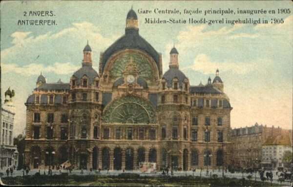 Anvers Antwerpen Gare Centrale Facade Principale