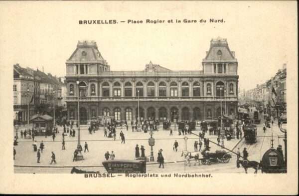 Bruxelles Bruessel Place Rogier Gare du Nord Strassenbahn