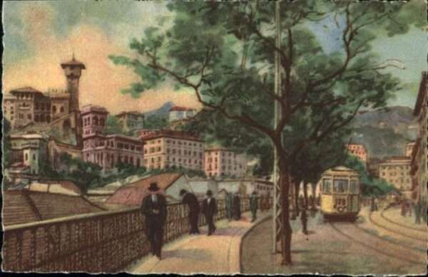 Genova Genua Liguria Corso Pirenze Strassenbahn
