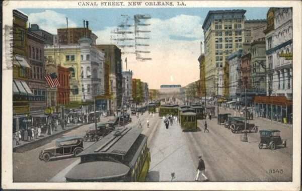 New Orleans Louisiana Canal Street Strassenbahn
