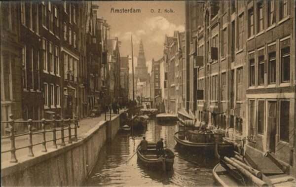 Amsterdam Niederlande O.Z. Kolk Schiff