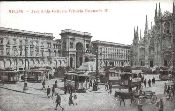 Milano Galleria Vittorio Emanuel Strassenbahn