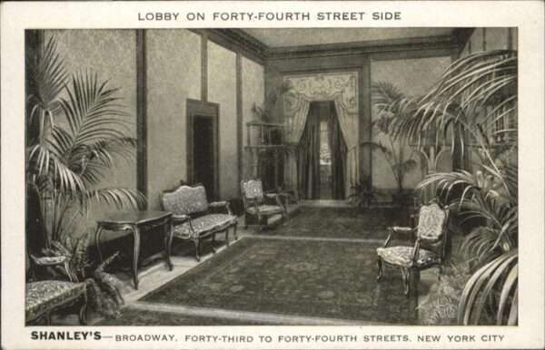 New York City Shanleys Broadway Forty Fourth Streets