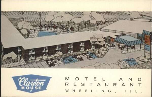 Wheeling Illinois Motel Restaurant  Clayton House
