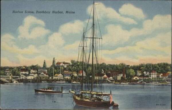 Maine Harbor Scene Schiff
