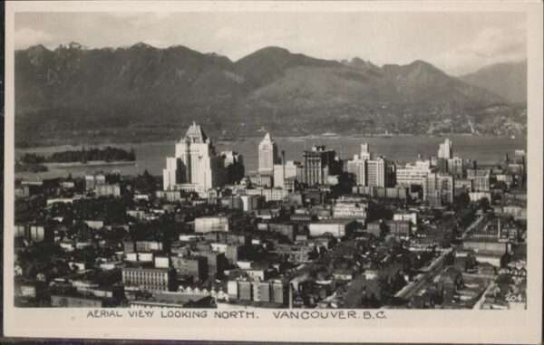 Vancouver British Columbia Aerial View Looking North