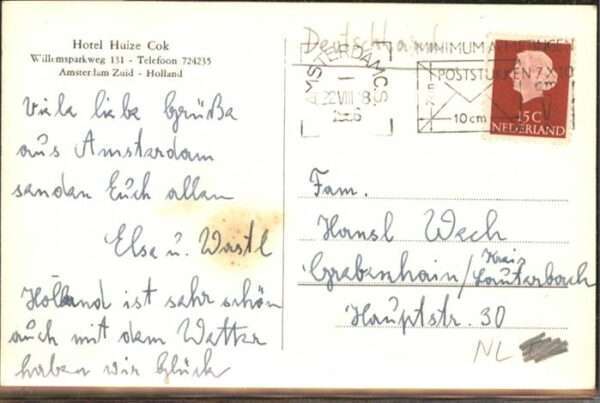 Amsterdam Niederlande Hotel Huize Cok – Bild 2