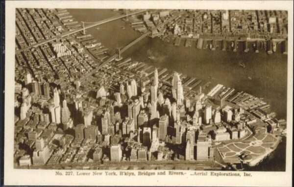 New York City Bridges Rivers Fliegeraufnahme