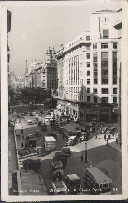 Buenos Aires diagonal Saenz Pena