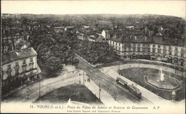 Tours Indre-et-Loire Place du Palais de Justice Avenue Gramm