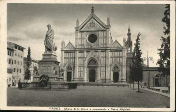 Firenze Florenz Chiesa die S. Croce Monumento Dante Ali