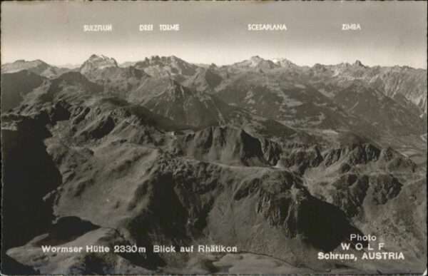 Schruns Vorarlberg Wormser Hütte Rhätikon