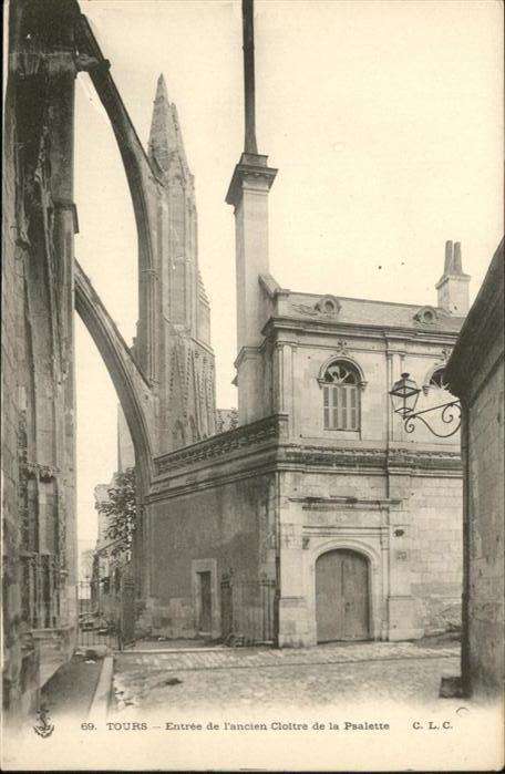 Tours Indre-et-Loire Entree de l'ancien Cloitre de la Psalet